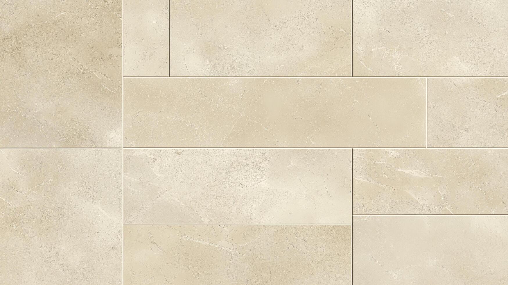 A wall made of white tiles with a pattern of squares. The wall is very clean and has a very simple design photo