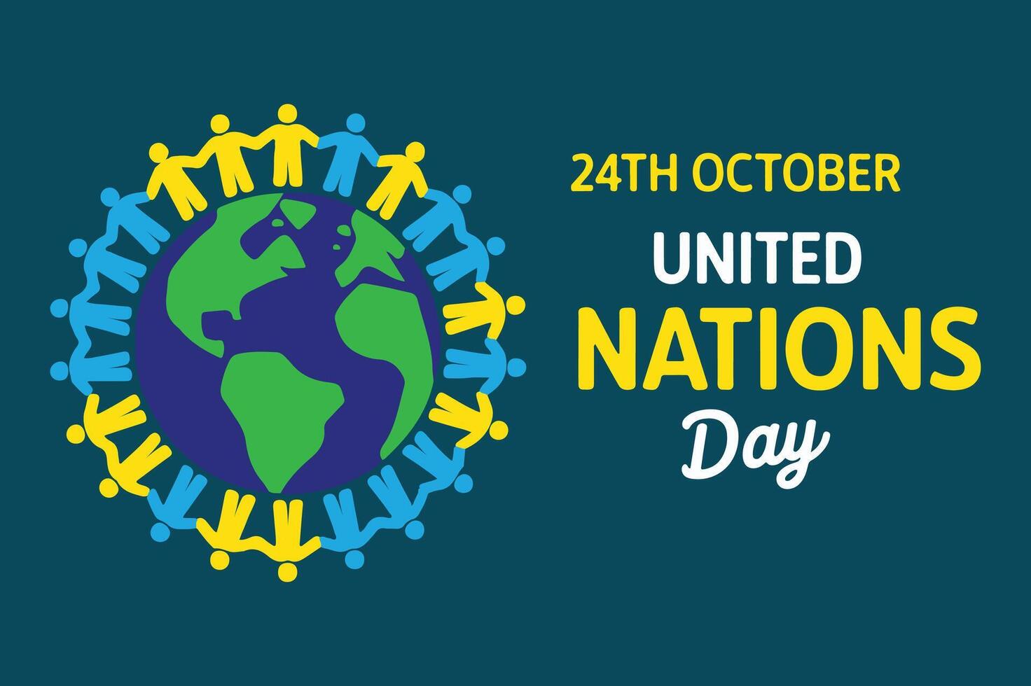 united nation day artwork vector