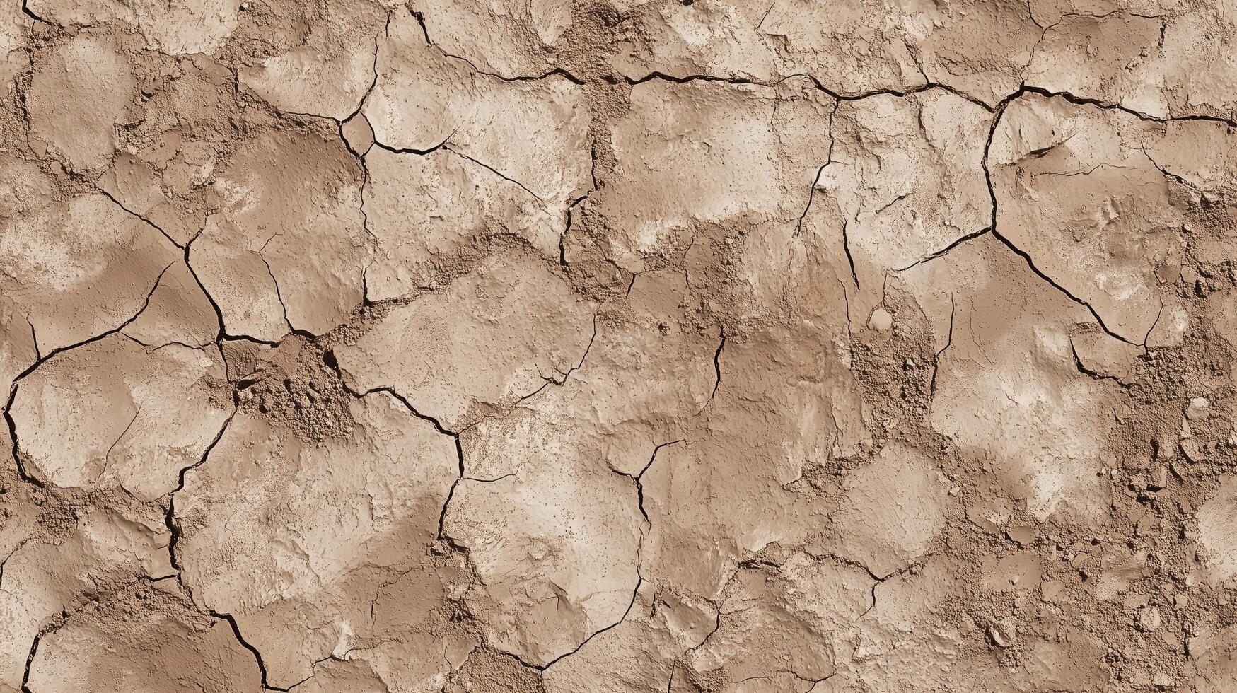 A cracked and broken surface, possibly a rock or a piece of land. photo