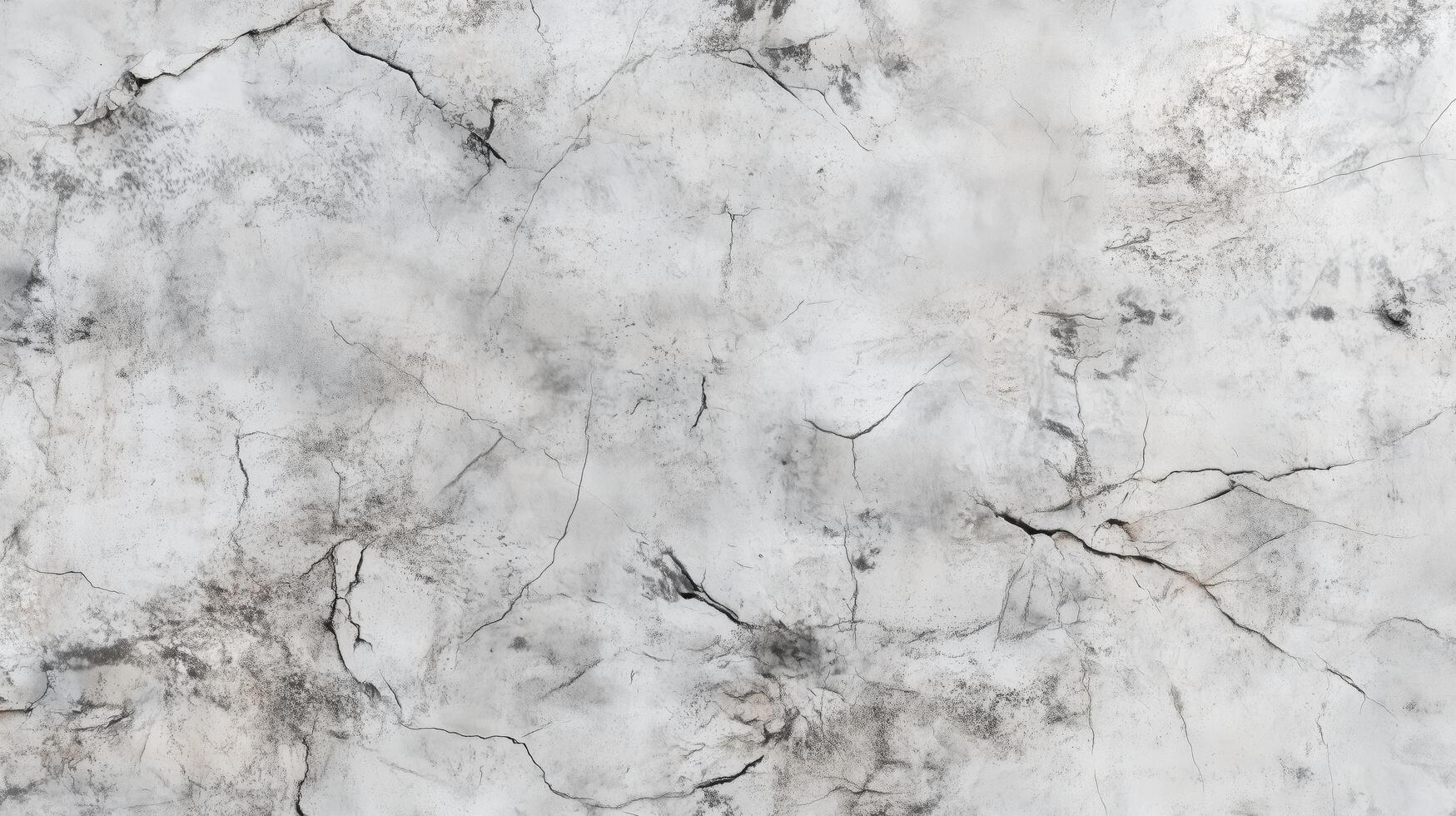 A wall with cracks and holes in it. The wall is white and has a rough texture. photo