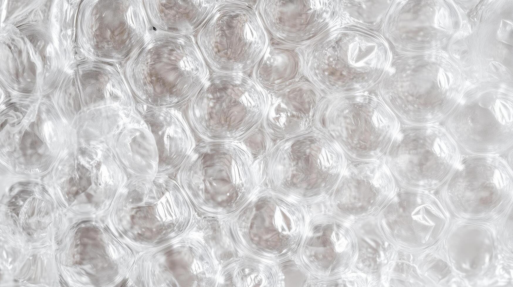 A white bubble background. The circles are very close together, and the background is very light. photo