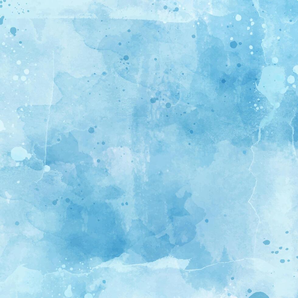 Grunge style watercolour blue background vector
