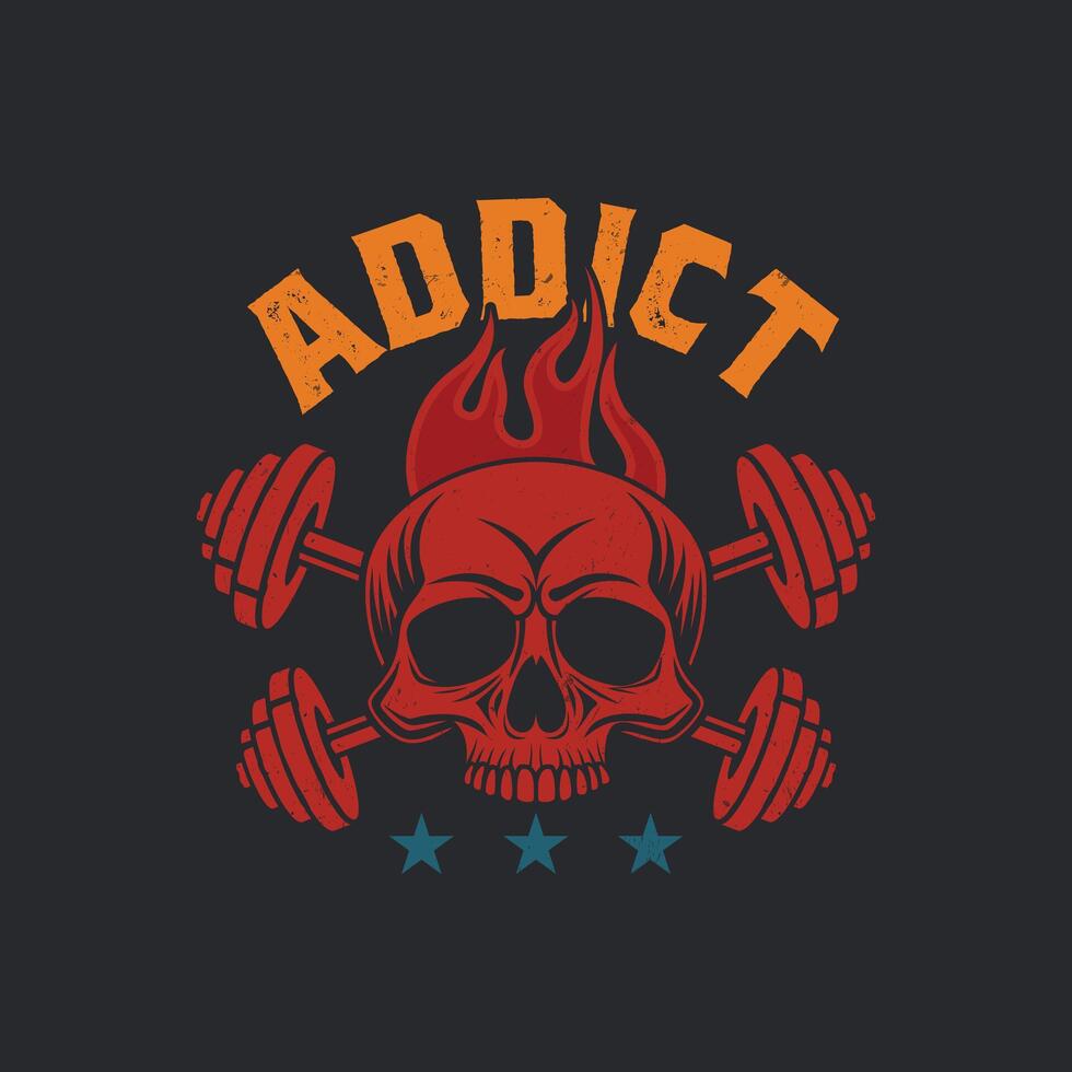 Super exclusive Print ready colorful fitness t shirt design or gym t shirt design for boys and girls, eps file, file. black t shirts. Gym Typography Quote Design. body building tshirt vector