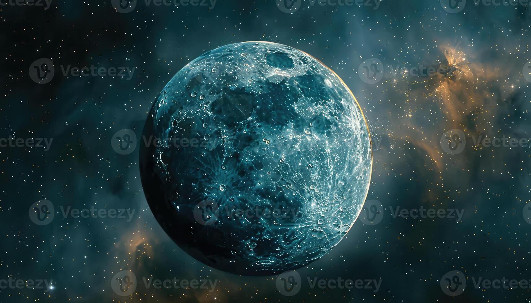 the moon is seen in the night sky photo