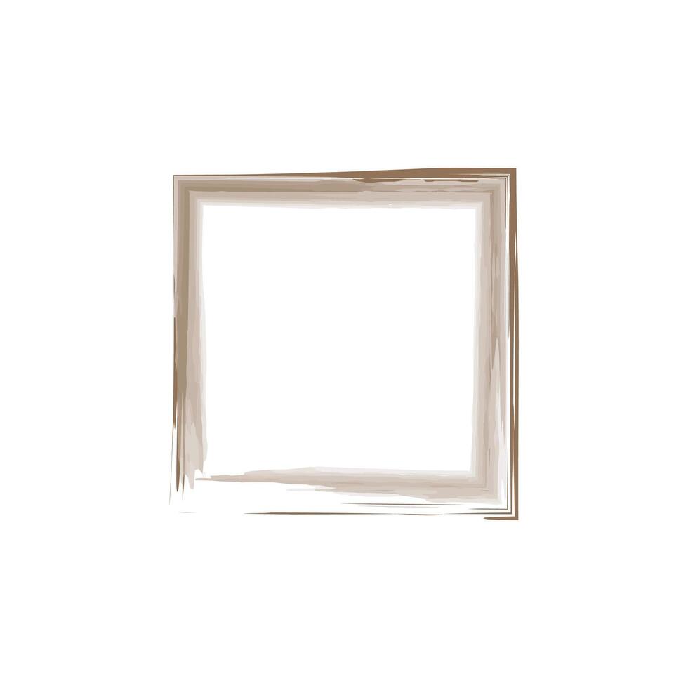 a square frame with a soft, artistic design. The frame features a light beige or cream color, vector