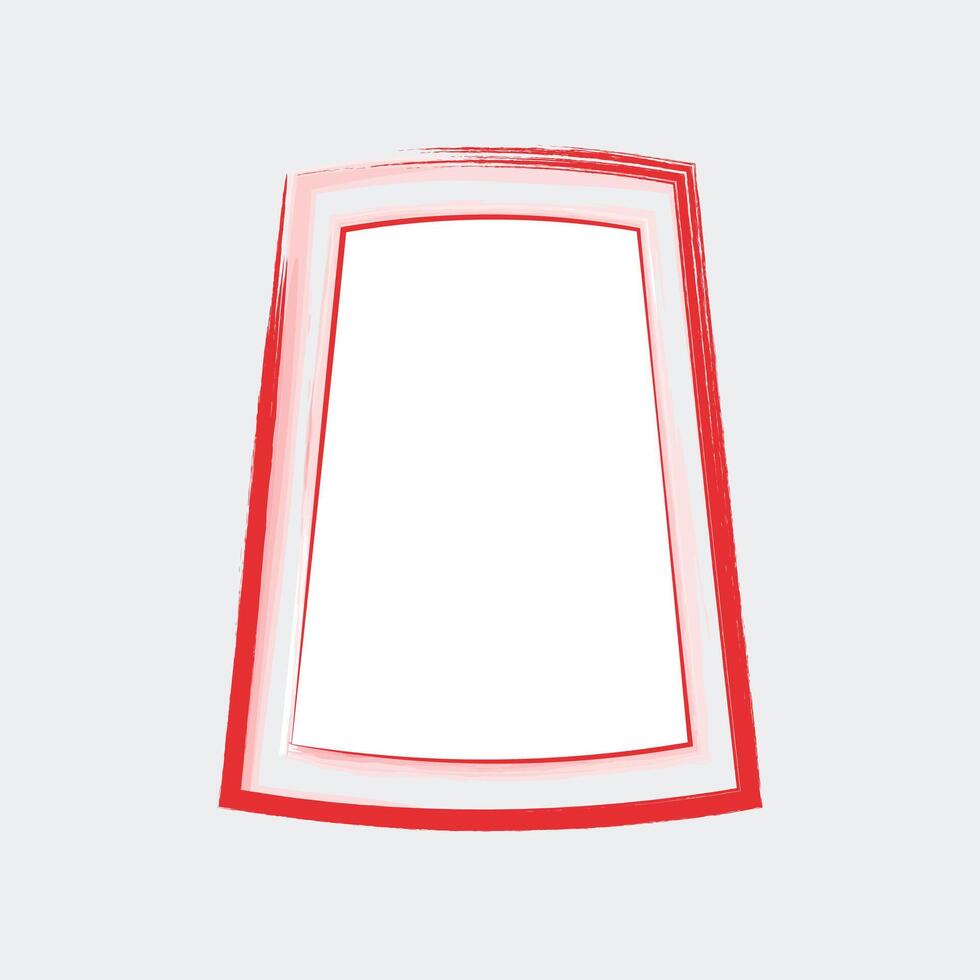 The frame has a layered design, consisting of three distinct borders. vector