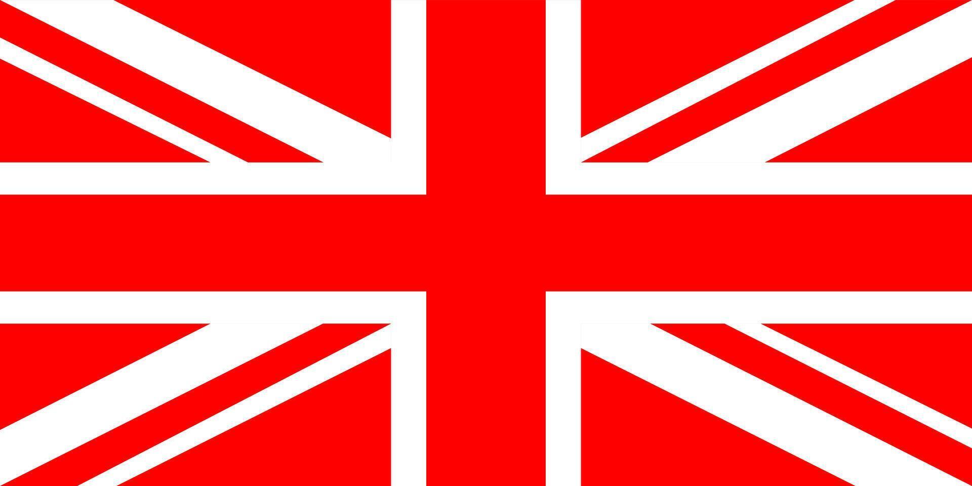 United Kingdom national flag. UK flag illustration. vector