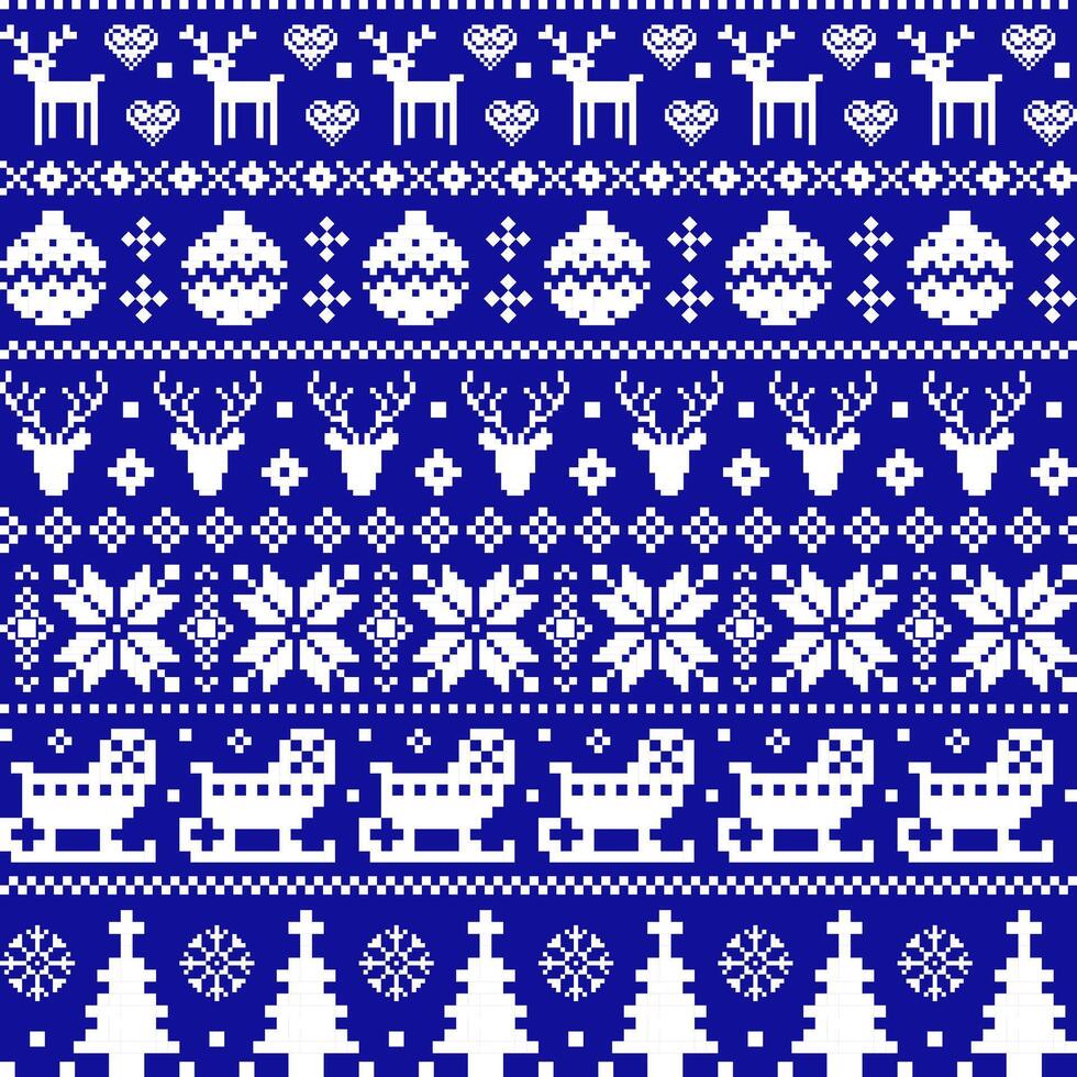 Christmas illustration, blue Christmas wallpaper, pattern, cross stitch, high resolution, fabric decoration for textile, clothing, embroidery, Christmas, curtain, fabric vector