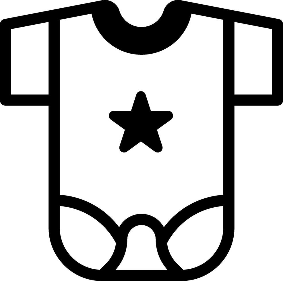 Baby clothes icon vector