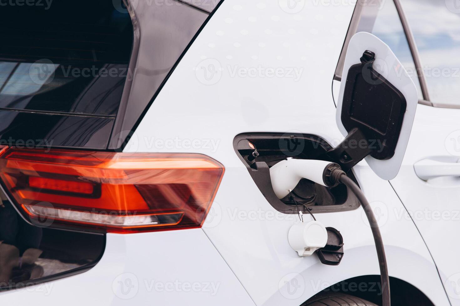 Electric Car Charging with Modern Energy Solutions photo