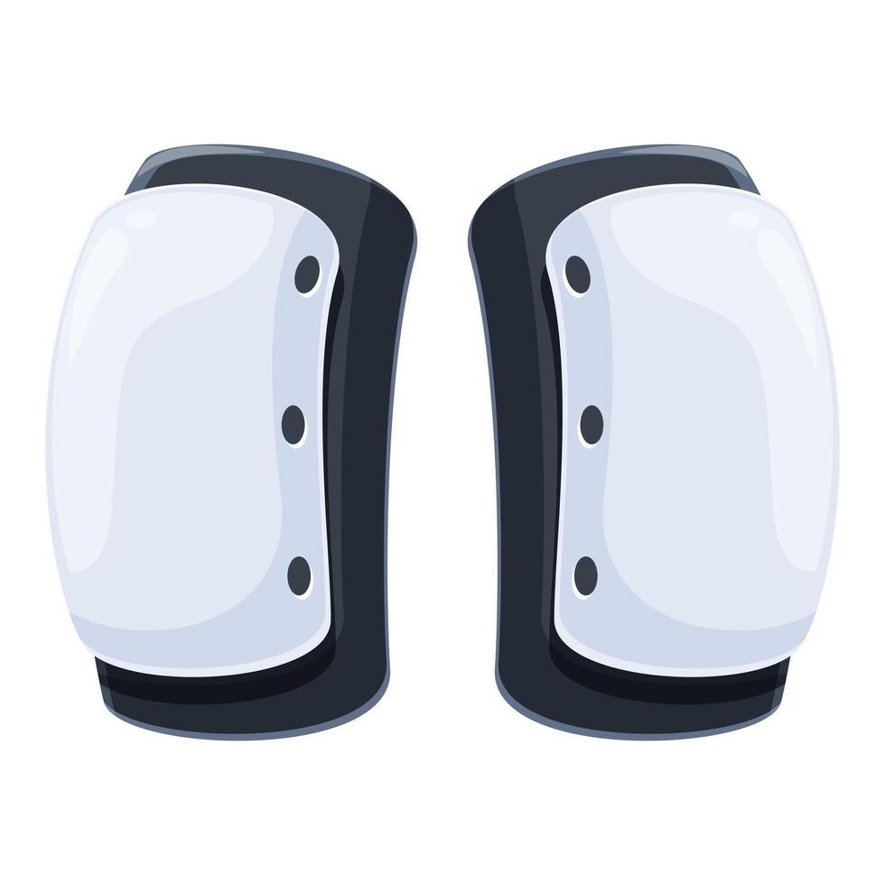 Pair of knee pads protecting during sports activity vector