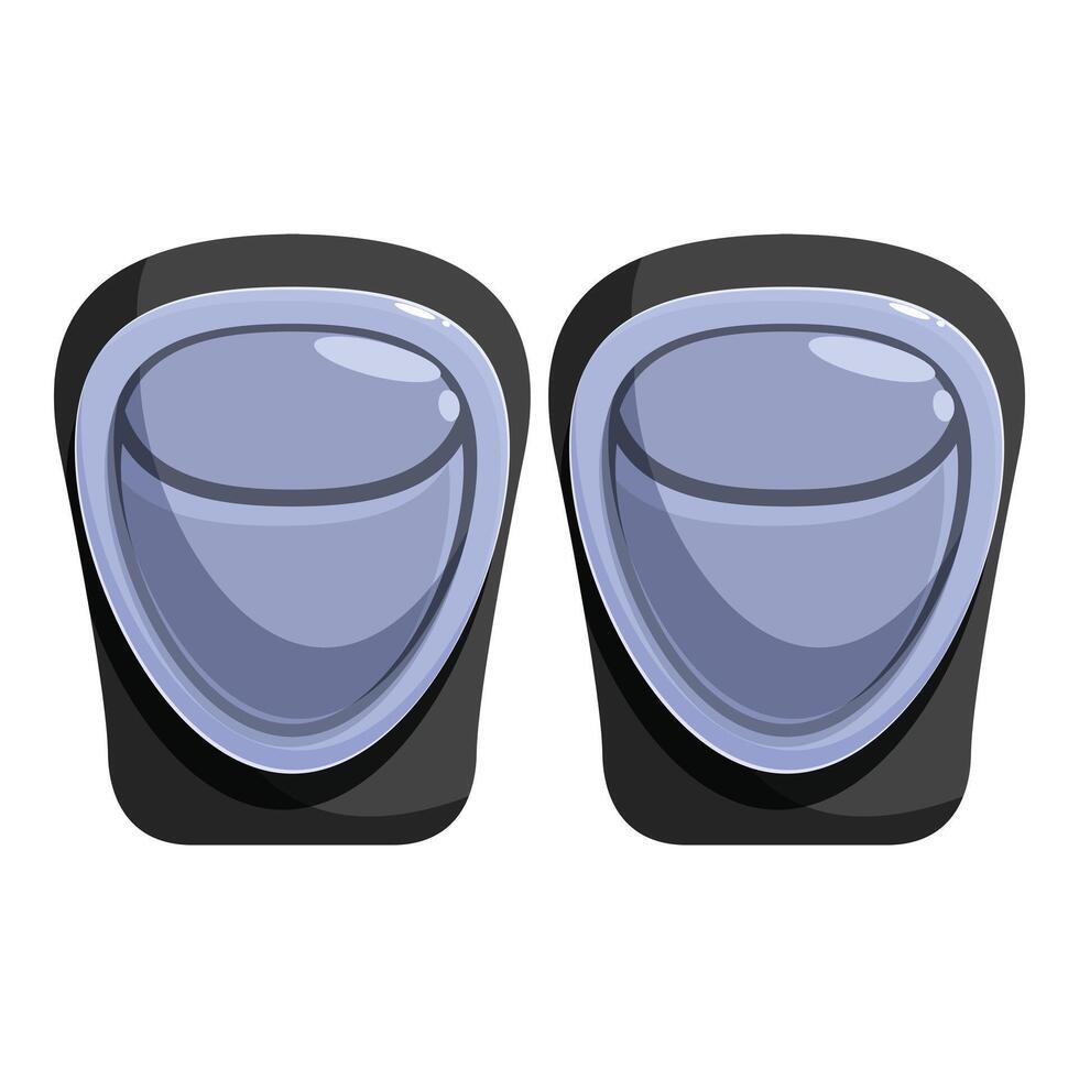 Pair of knee pads protecting your knees while working vector