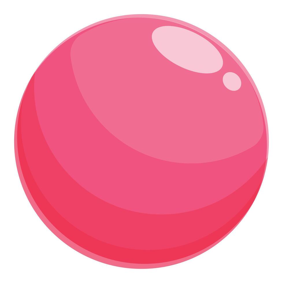 Pink bubblegum bubble floating in the air vector