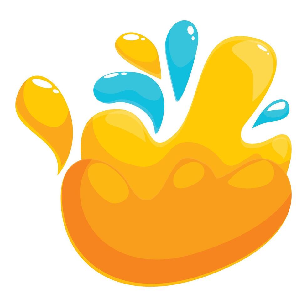 Abstract colorful splashing liquid fluid dynamic flow vector
