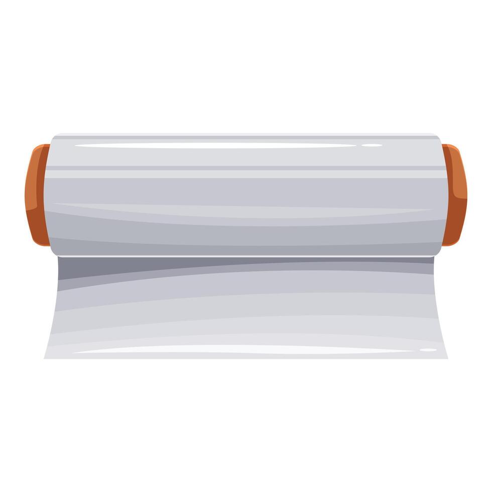 Aluminum foil roll for cooking, storing, and packing food vector