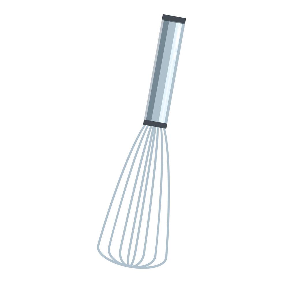 Metal whisk isolated on a white background vector