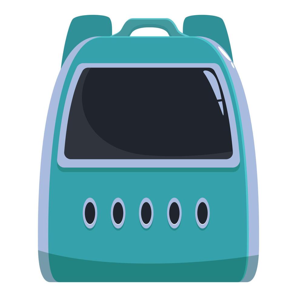 Modern smart backpack for daily commute and travel vector