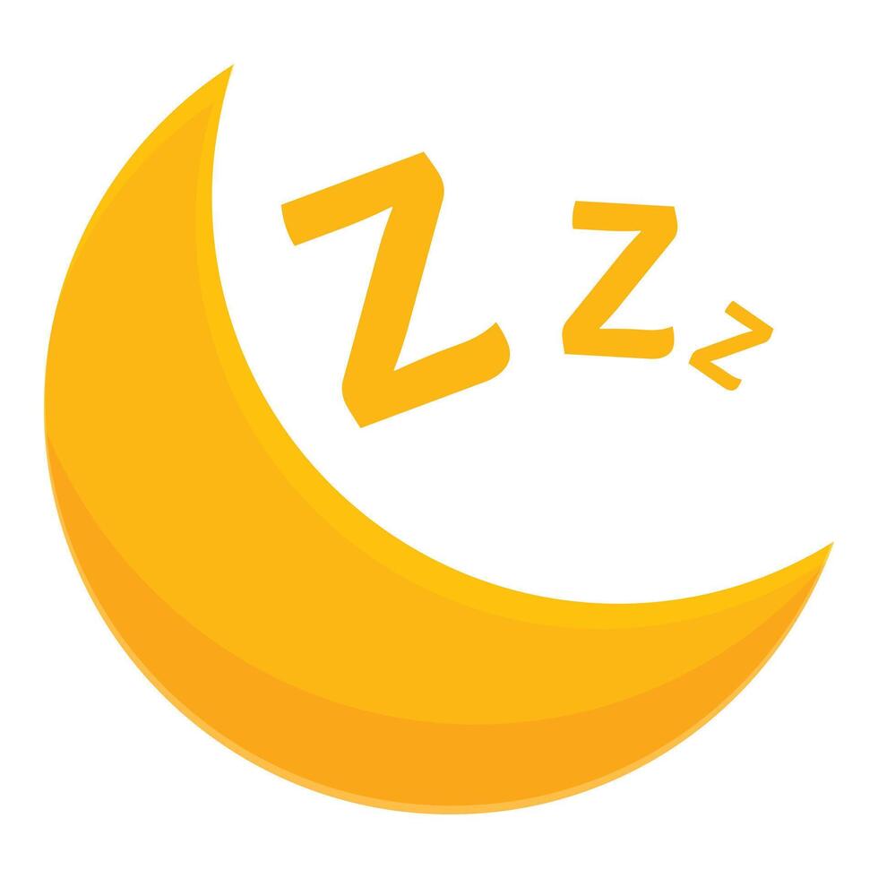 Crescent moon sleeping under the night sky vector