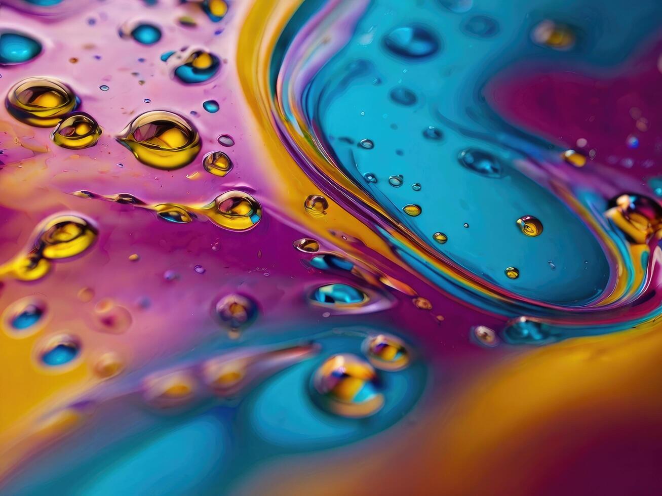 Olive or engine oil splash with waves luxury. 3d render. photo
