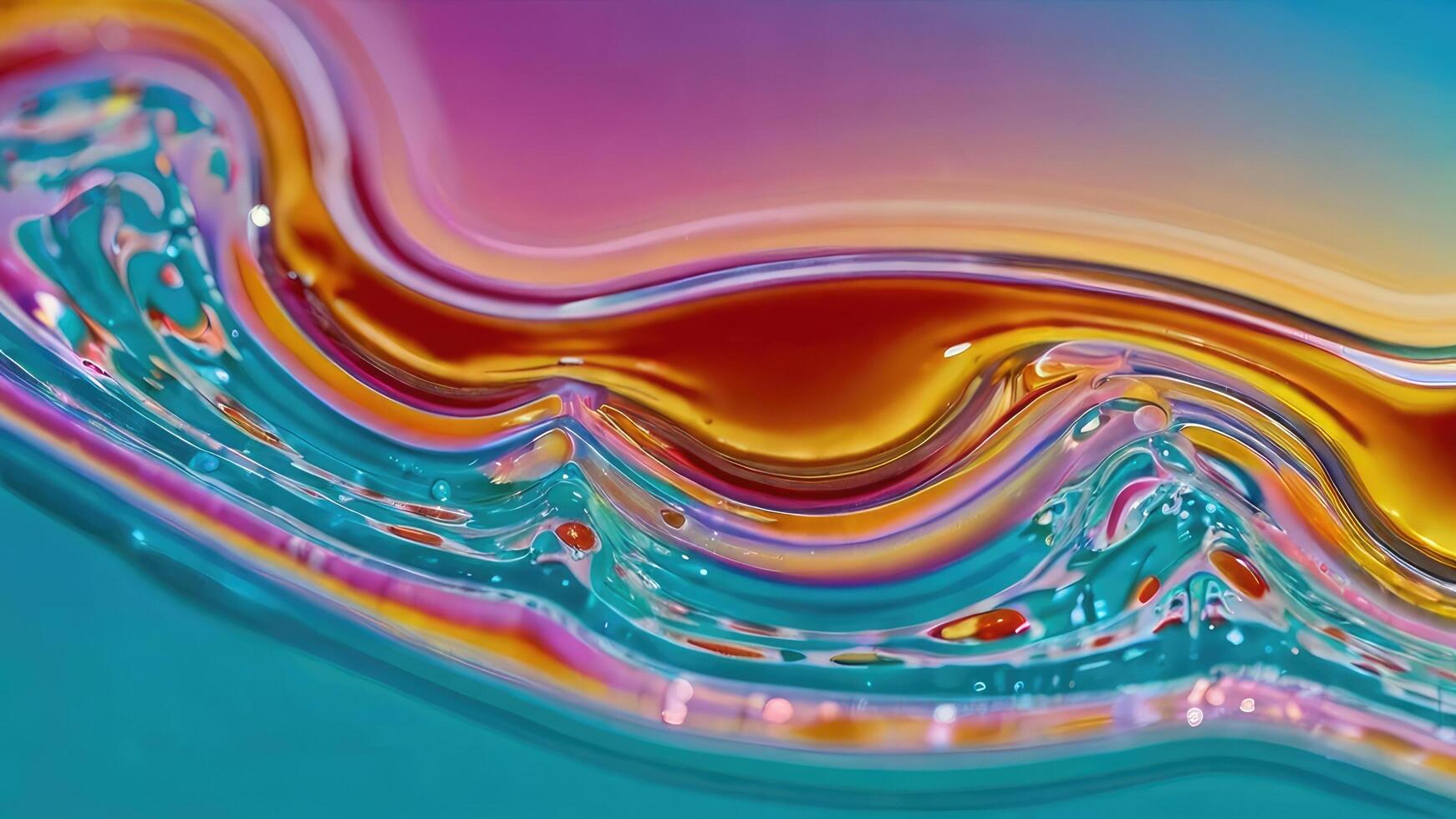 Liquid Motion Abstract with Bold Colors photo