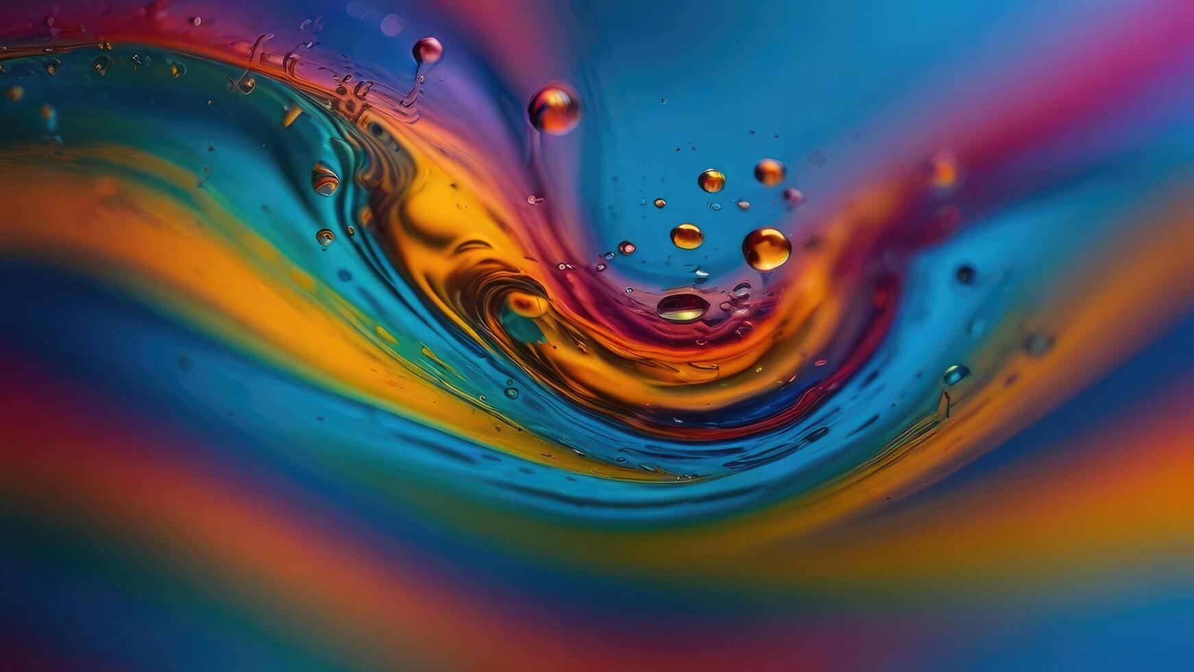 Dynamic Liquid Colors and Water Surface Detail photo