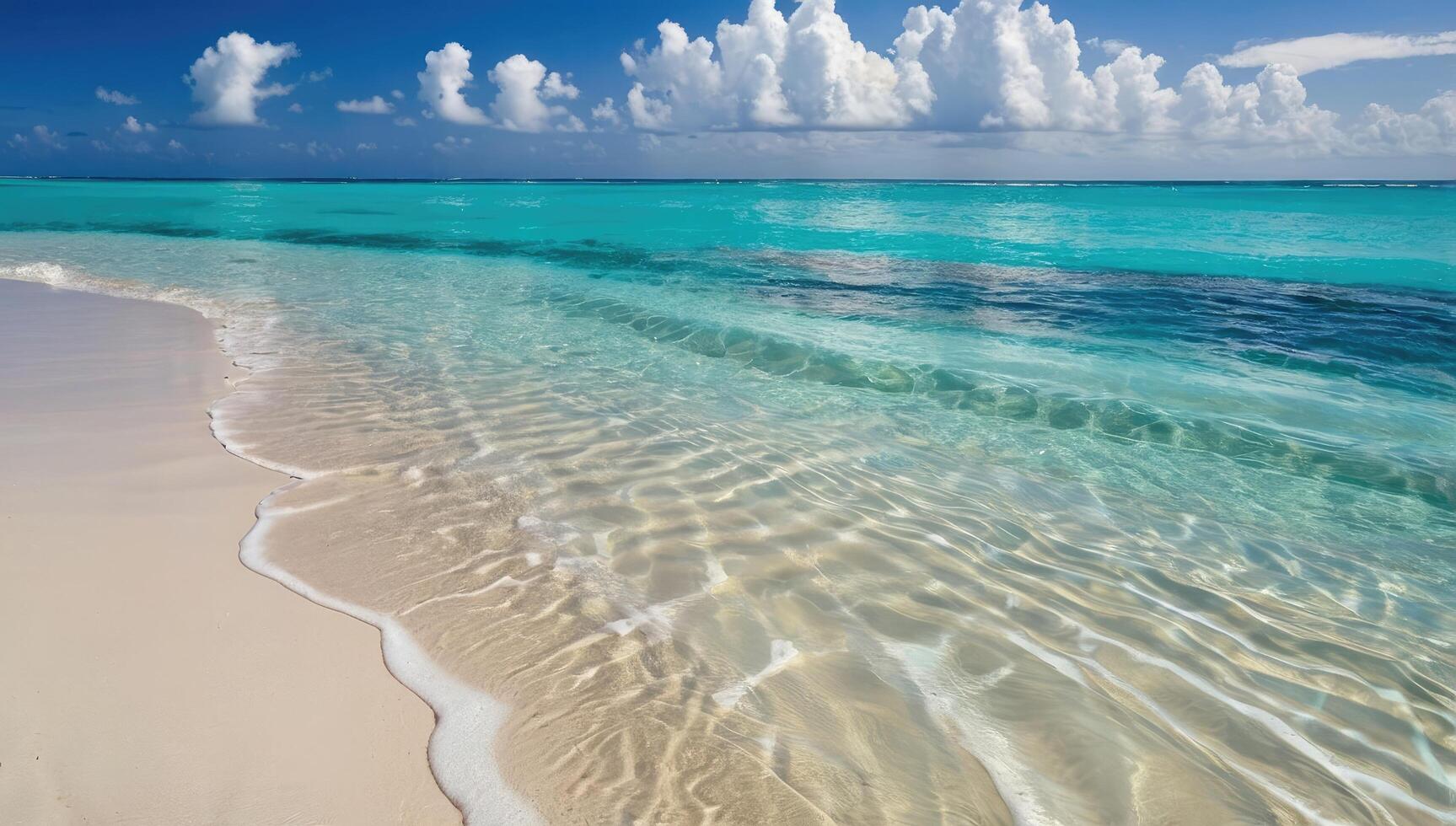 the beautiful white sand beach view is suitable as a background photo