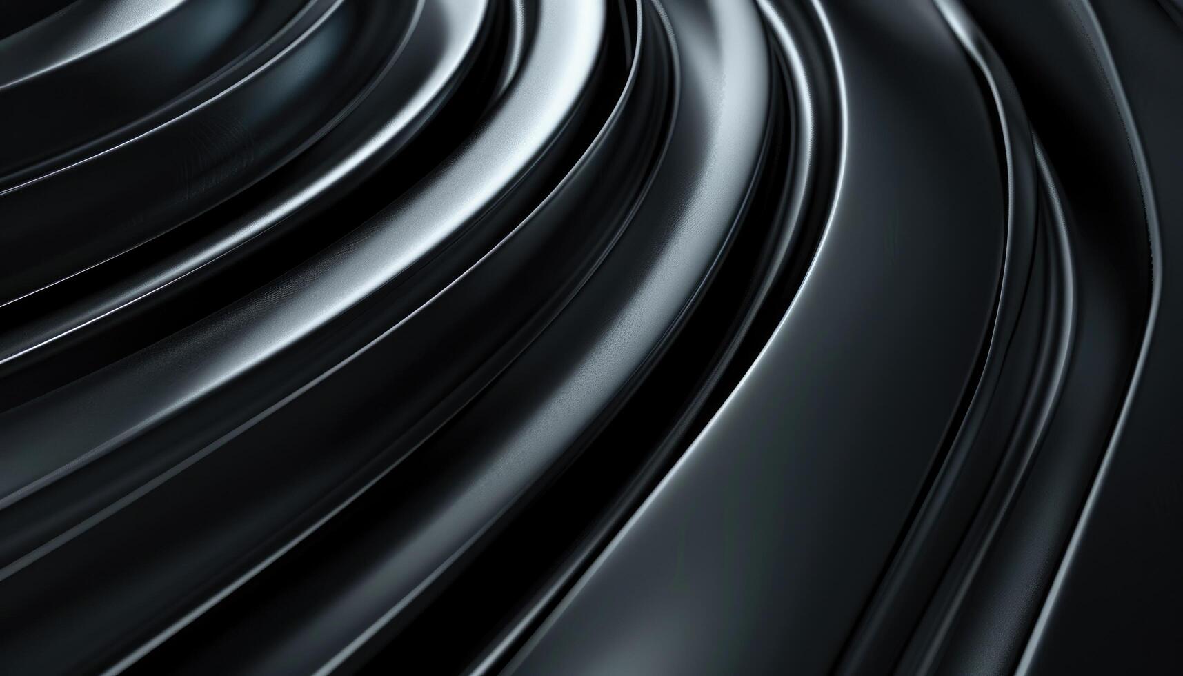 Abstract Curving Black Surface with Subtle Texture photo