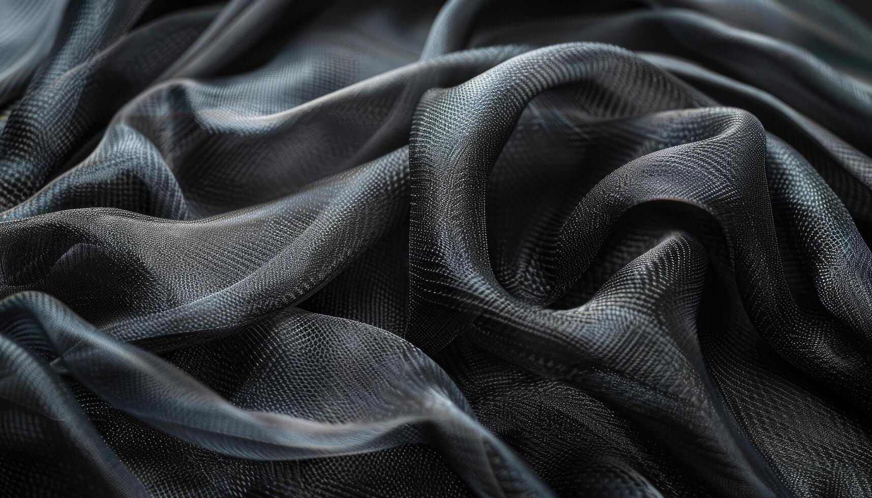 Abstract Texture of Black, Shiny, and Textured Fabric photo
