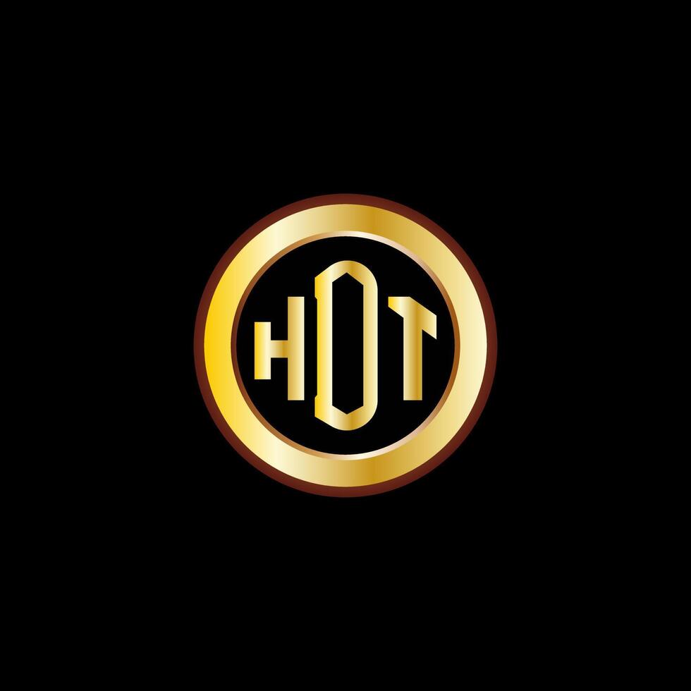 HDT.letter logo design vector