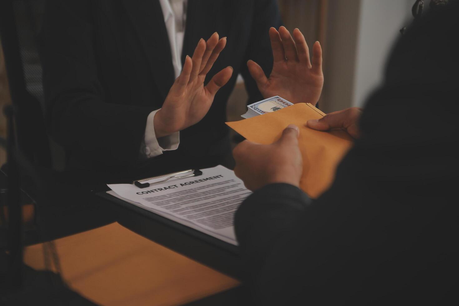 Law theme, gavel or mallet of the judge, lawyer enforcement officers, evidence-based cases taken into account in the court abount business, legislation. photo