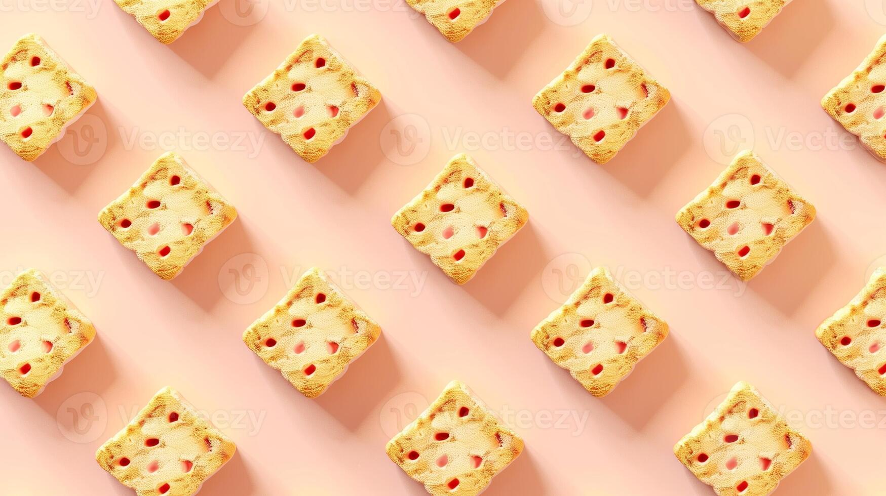 Tofu cube from soy fermented healthy food seamless pattern photo