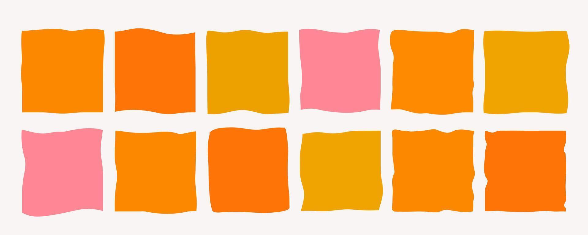 Rectangle organic shapes. Square text box forms. Blobs for banner. Abstract doodle irregular bubbles. Playful geometric elements. Minimal simple stickers vector