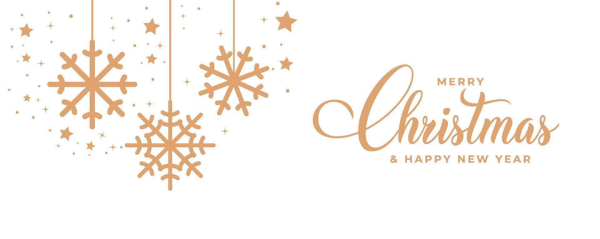 Merry Christmas and Happy New Year Background Christmas Tree Branches decoration. Merry Christmas text Calligraphic illustration vector