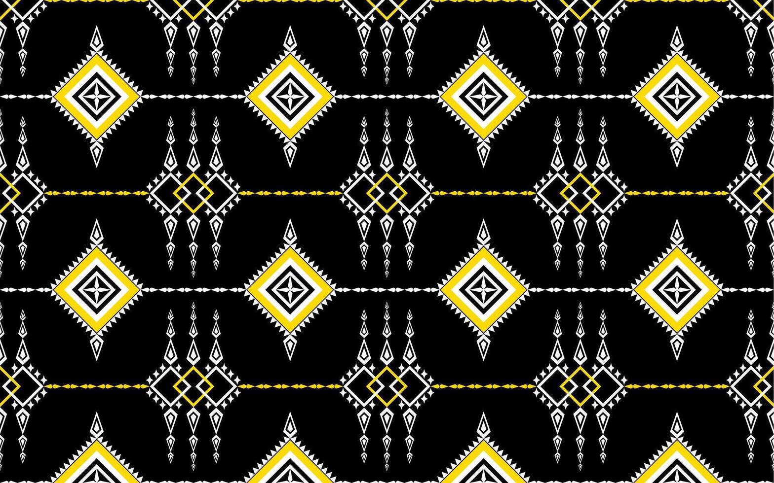 A black and yellow pattern with diamonds vector