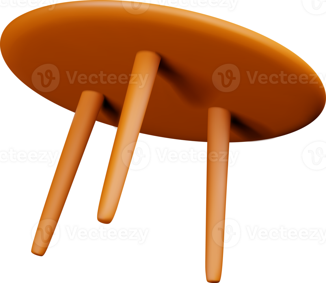 3d wooden table stand with legs png