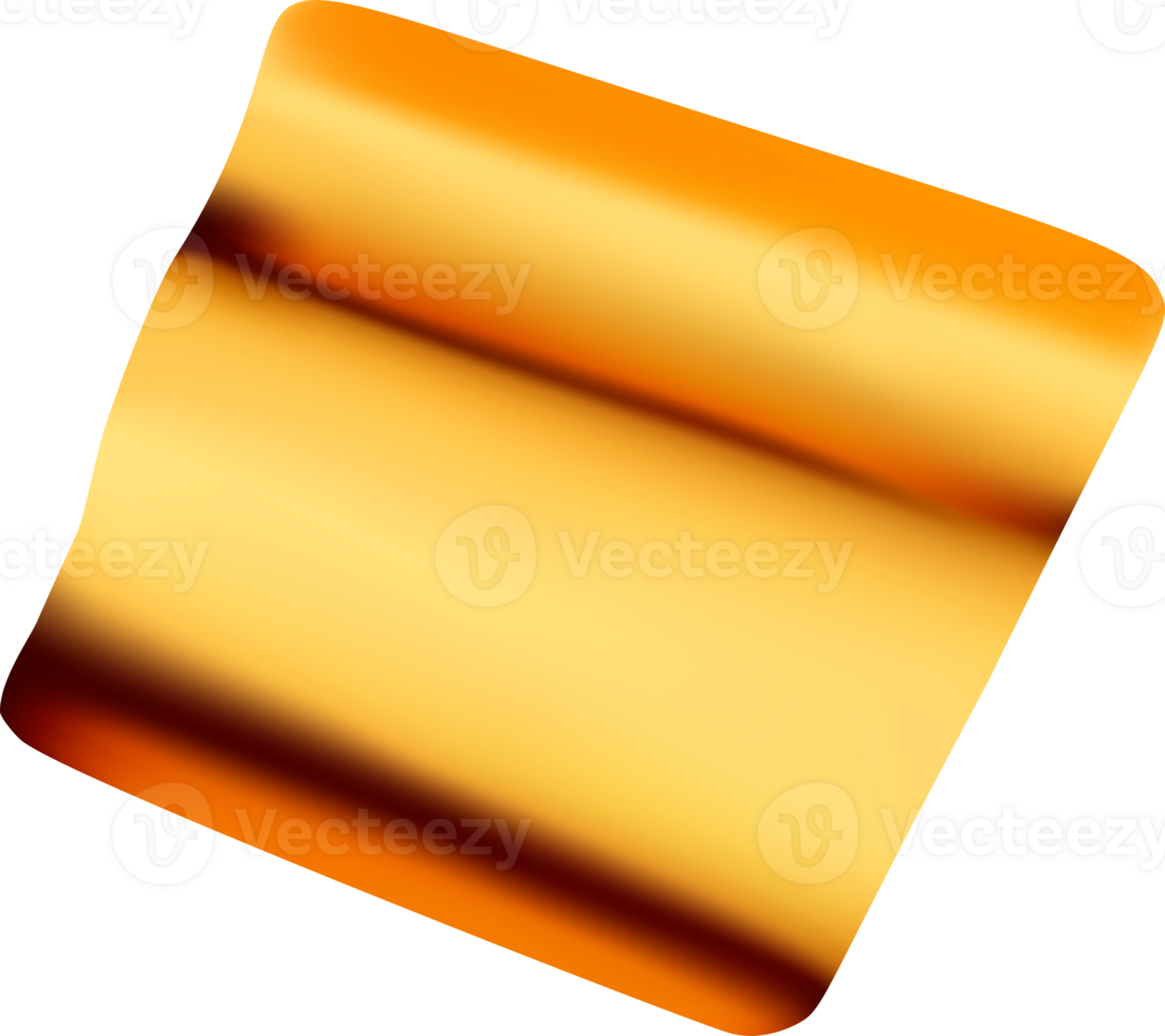 3D party gold confetti element png