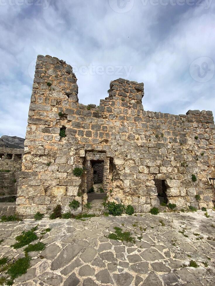 Ruins of fortress in Stary Grad , Bar, Montenegro photo