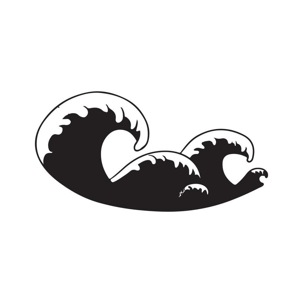 A black and white illustration of a wave vector