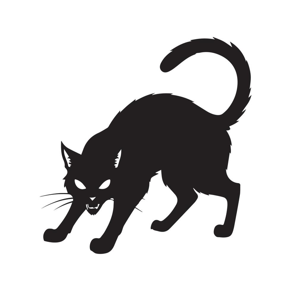 Shadow Strider The Black Cat's Journey vector