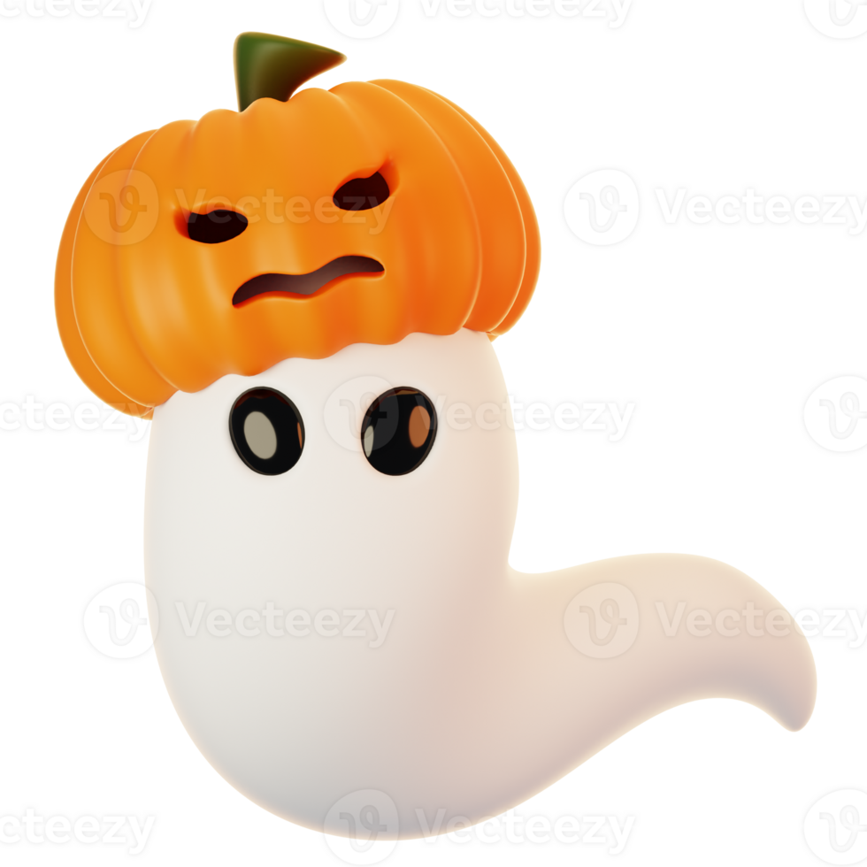 3d render halloween icon concept. 3d render ghost png