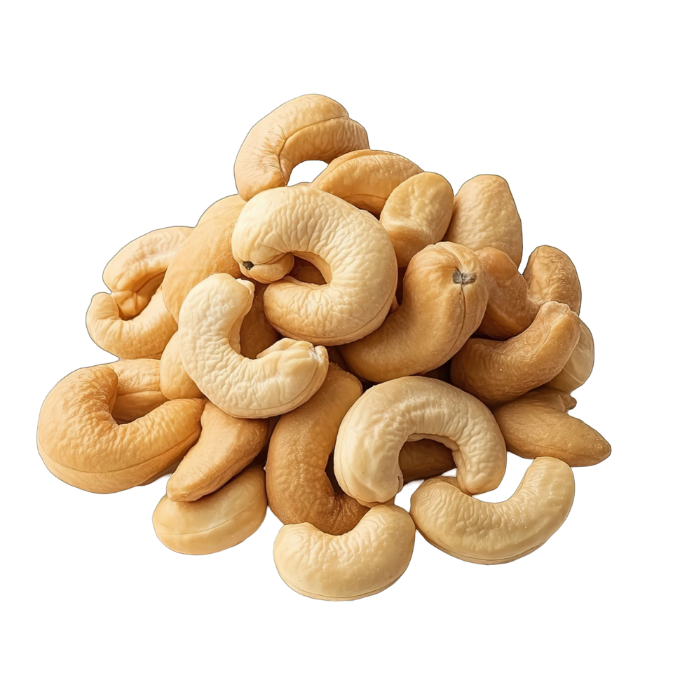 Cashews isolated on transparent background png
