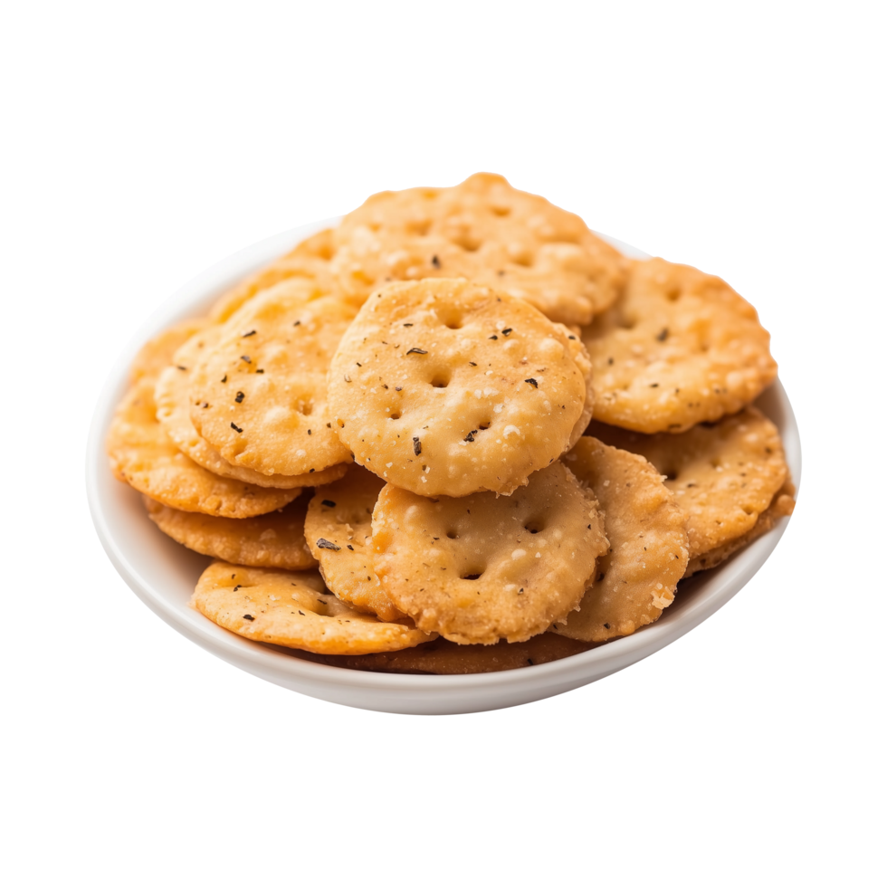 Mouthwatering Namkeen Masala Mathri, the Ultimate Tea Time Snack, Isolated on Transparent Background Great for Product Showcases. png