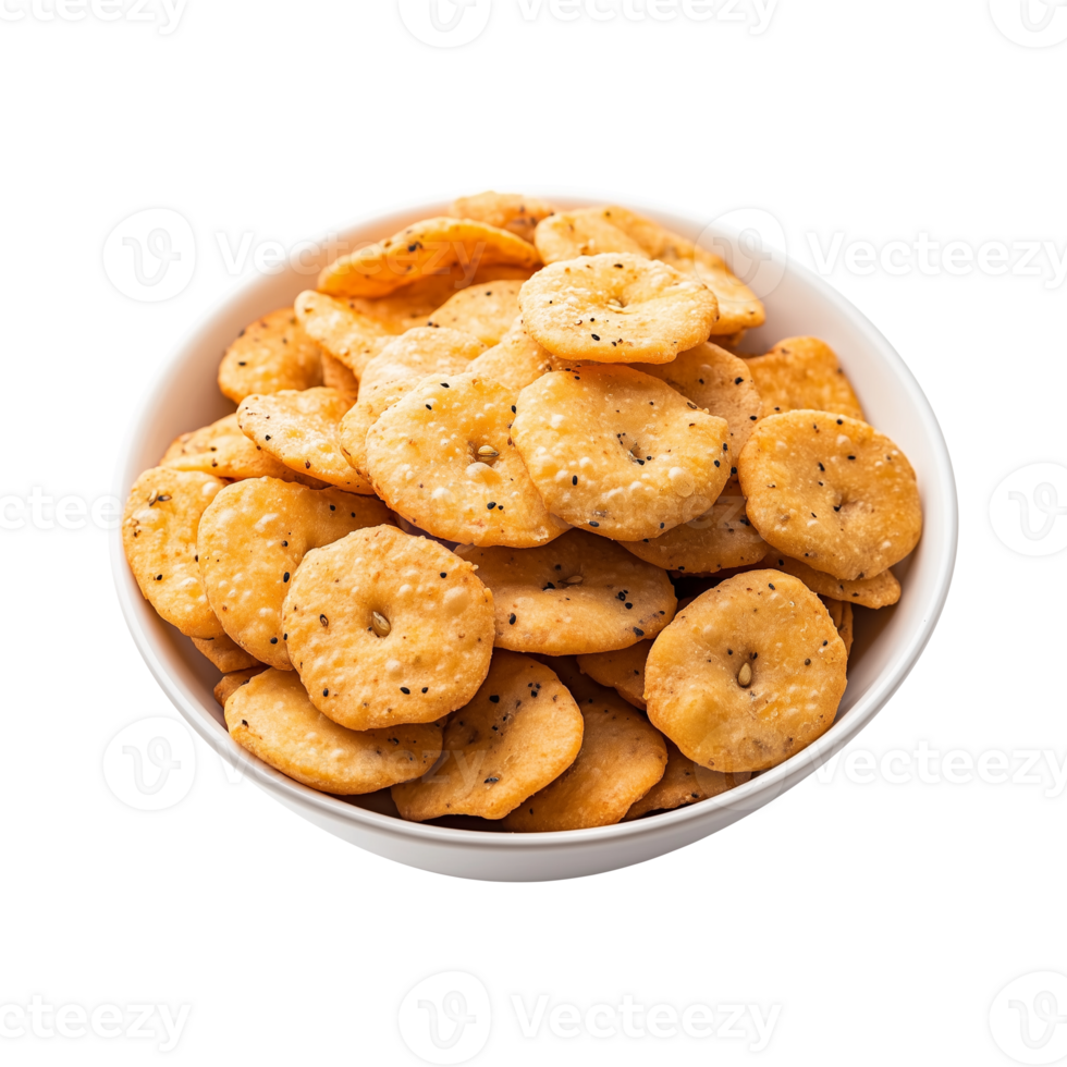 Satisfying Mathri Snacks Isolated on Transparent Background Great for Social Media Posts and Product Advertising. png