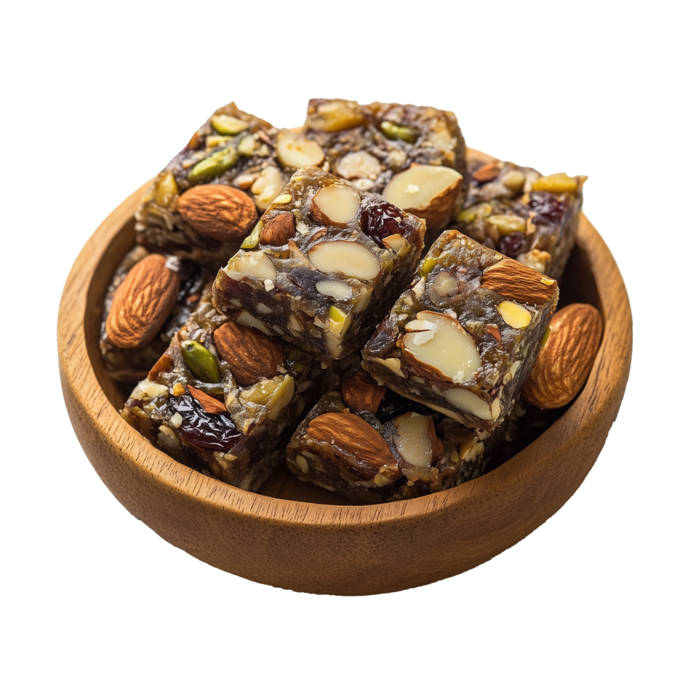 Exquisite Khajur Barfi with Dates and Dried Fruits Isolated on Transparent Background Ideal for Social Media Engagement and Promotions. png