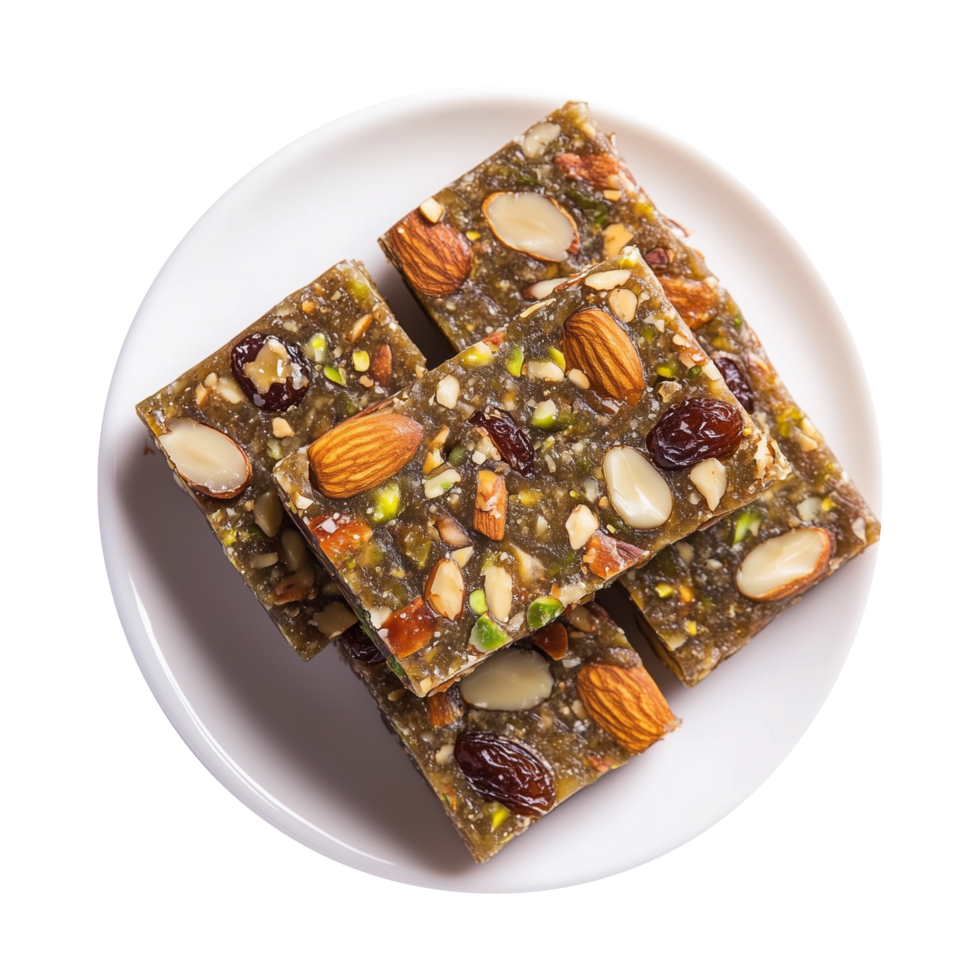Delectable Khajur Barfi with Nutrient-Rich Ingredients Isolated on Transparent Background Ideal for Product Branding and Food Advertisements. png