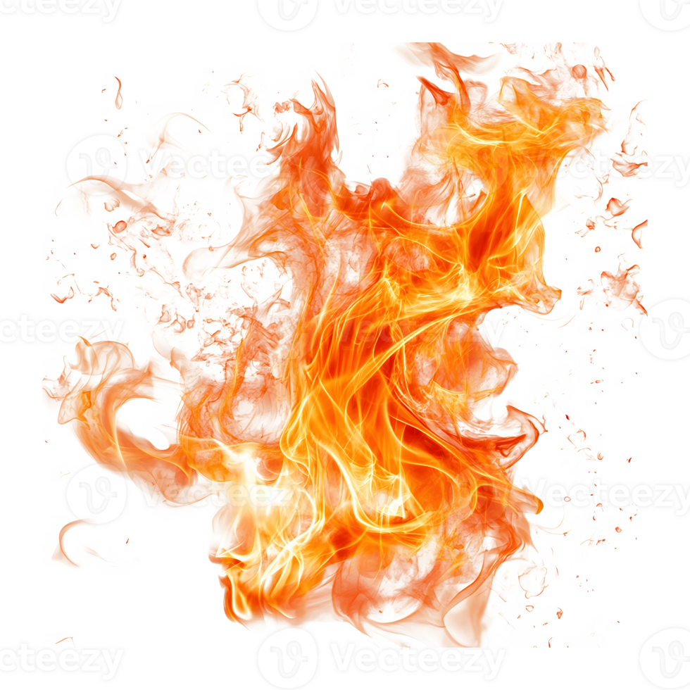 Engaging Fire Flame Visual Isolated on Transparent Background Add Spark to Covers, Ads, and Product Marketing. png