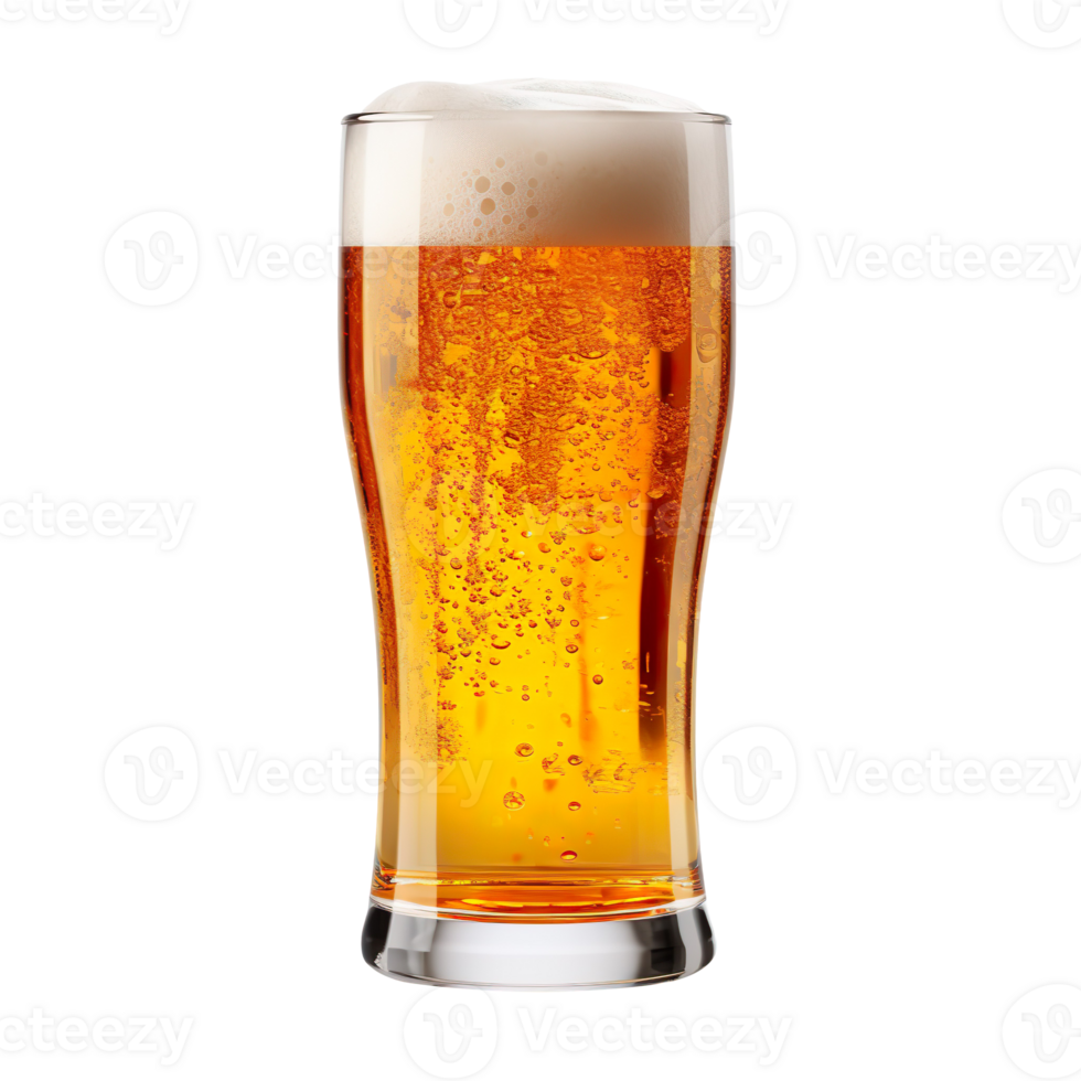 a glass of beer isolated on transparent background png