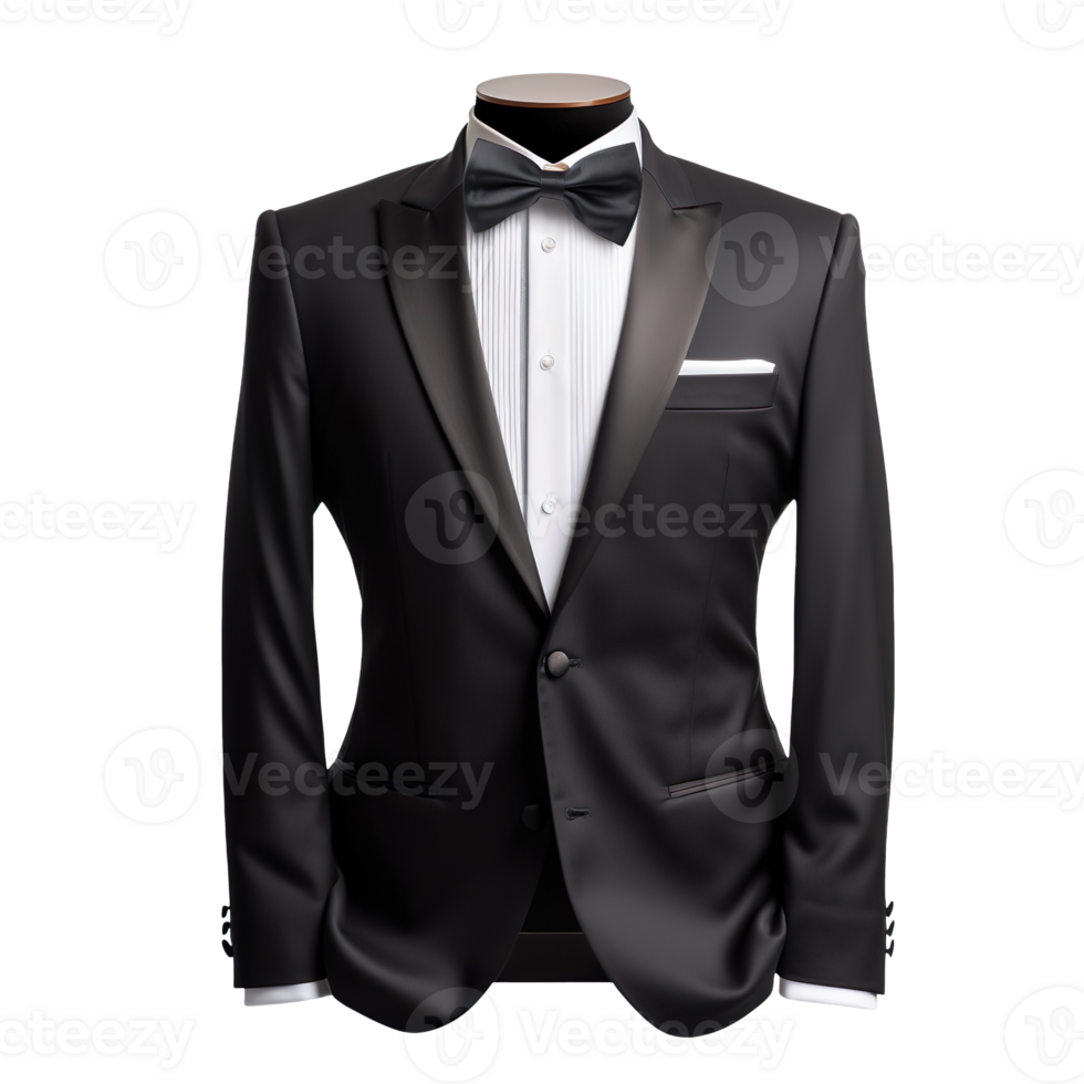 Beautiful Tuxedo isolated on transparent background png