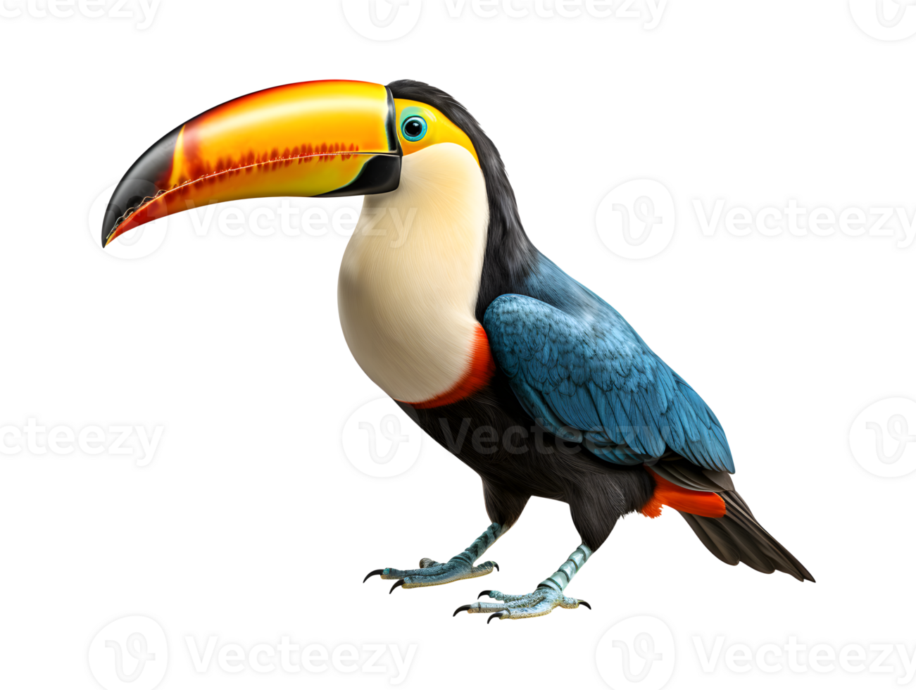 A toucan isolated on transparent background png