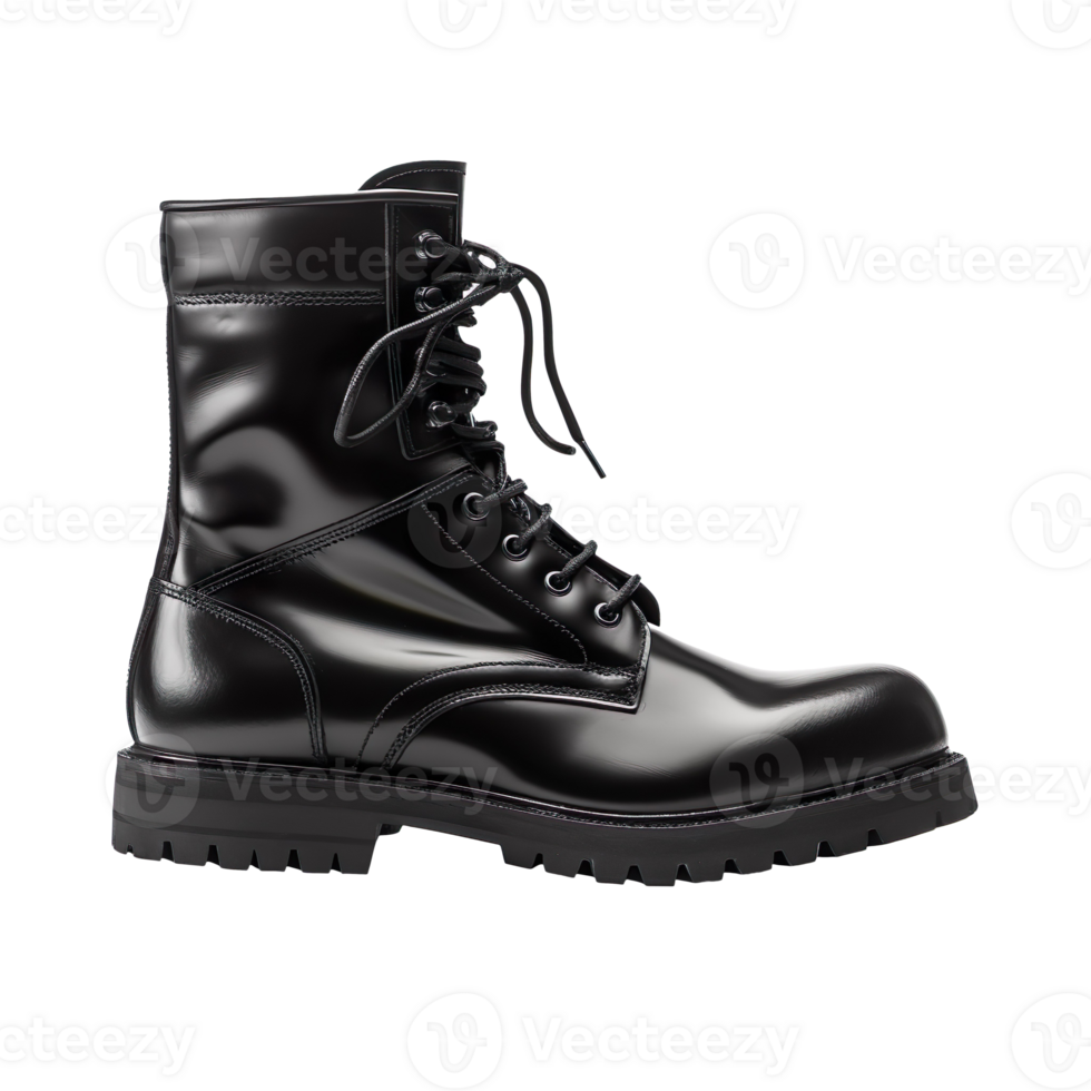 Black boot isolated on transparent background png